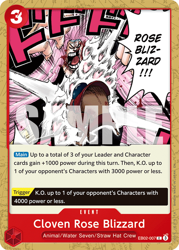 Cloven Rose Blizzard — EB02-007 EB02-007