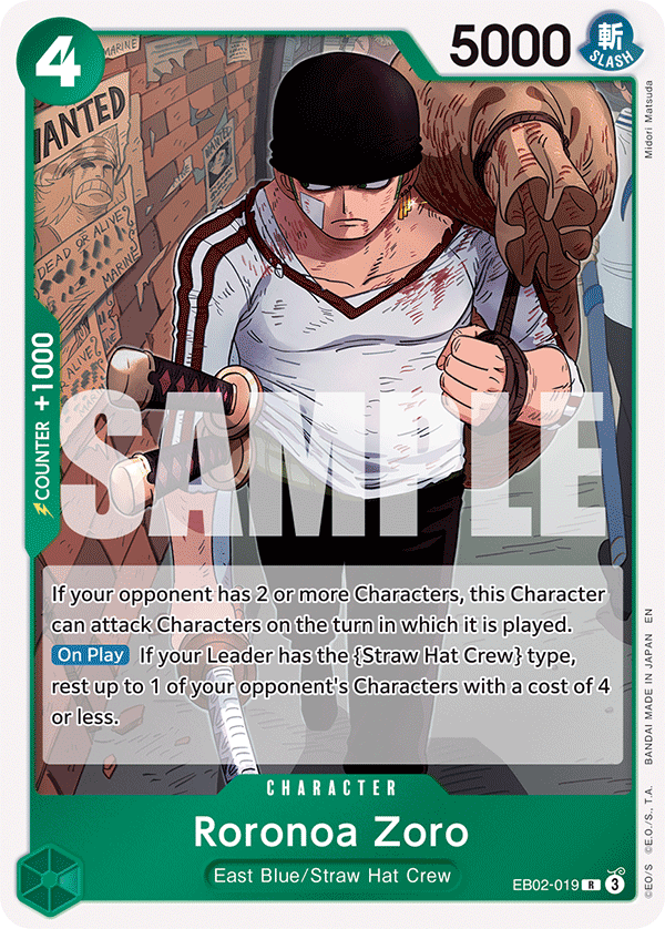 Roronoa Zoro — EB02-019 EB02-019