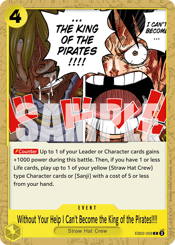 Without Your Help I Can't Become the King of the Pirates!!!! — EB02-059 EB02-059