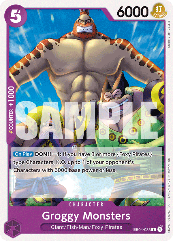 Groggy Monsters — EB04-033 EB04-033