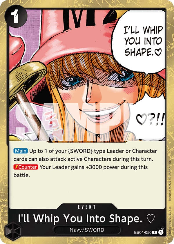 I'll Whip You Into Shape. ♡ — EB04-050 EB04-050