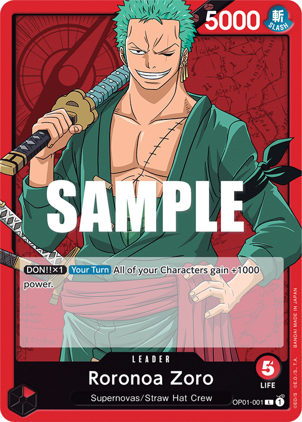 Roronoa Zoro — OP01-001 OP01-001