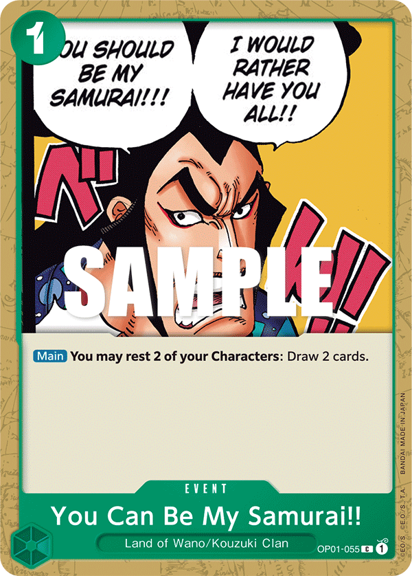 You Can Be My Samurai!! — OP01-055 OP01-055