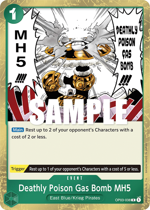 Deathly Poison Gas Bomb MH5 — OP03-038 OP03-038