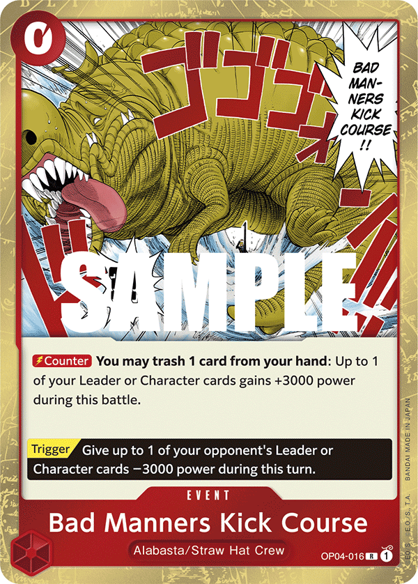 Bad Manners Kick Course — OP04-016 OP04-016