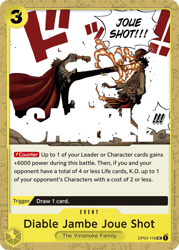 Diable Jambe Joue Shot — OP04-116 OP04-116