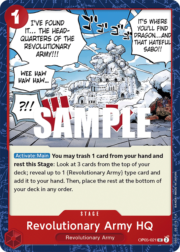 Revolutionary Army HQ — OP05-021 OP05-021
