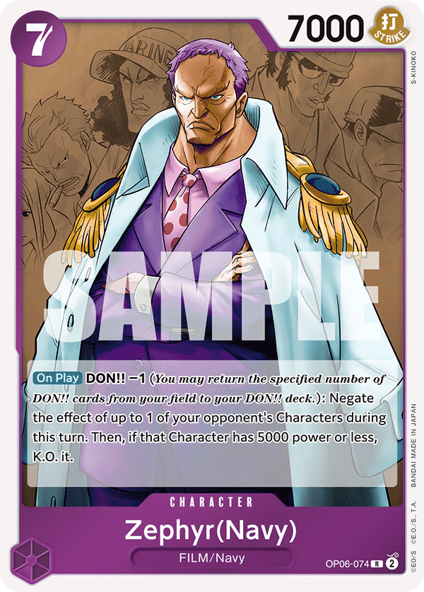 Zephyr (Navy) — OP06-074 OP06-074