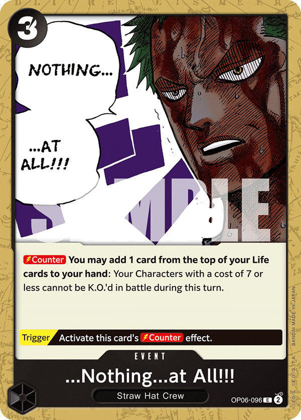 ...Nothing...at All!!! — OP06-096 OP06-096