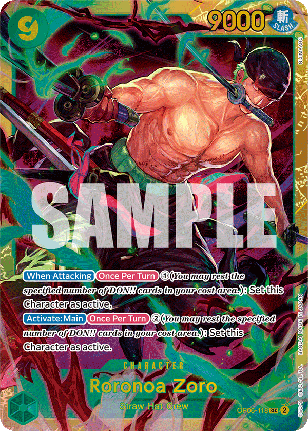 Roronoa Zoro — OP06-118 OP06-118