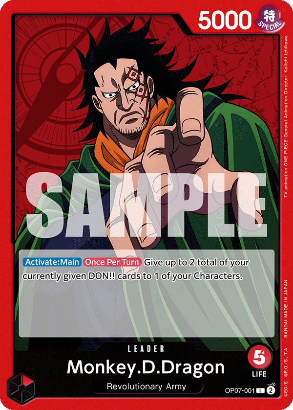 Monkey.D.Dragon — OP07-001 OP07-001