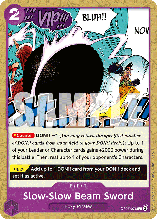 Slow-Slow Beam Sword — OP07-076 OP07-076