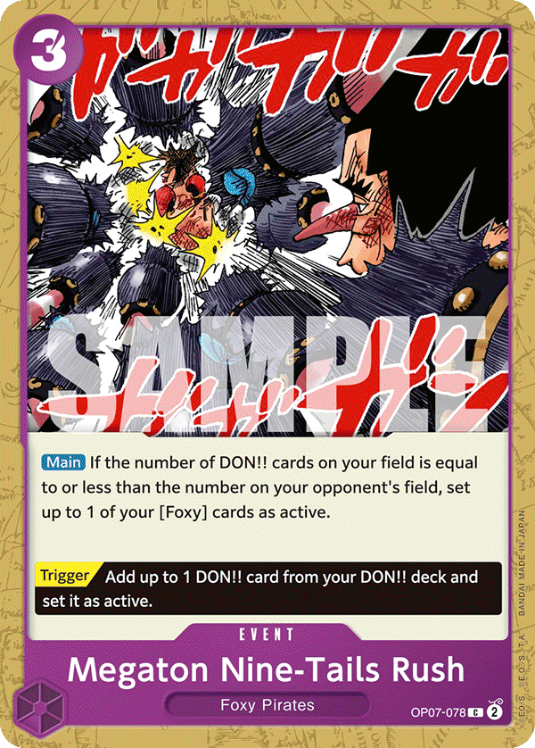 Megaton Nine-Tails Rush — OP07-078 OP07-078