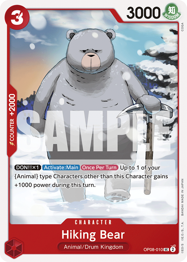 Hiking Bear — OP08-010 OP08-010