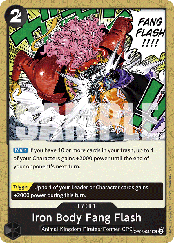 Iron Body Fang Flash — OP08-095 OP08-095