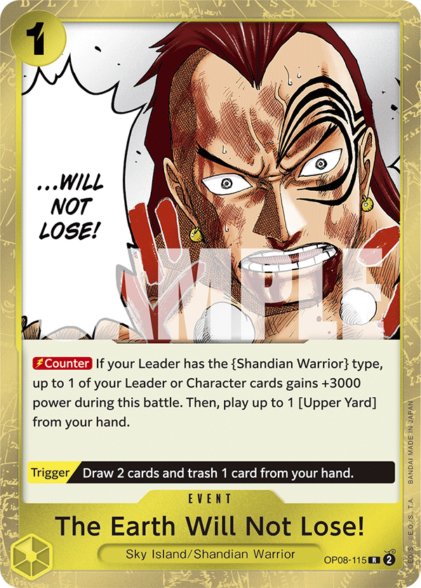 The Earth Will Not Lose! — OP08-115 OP08-115
