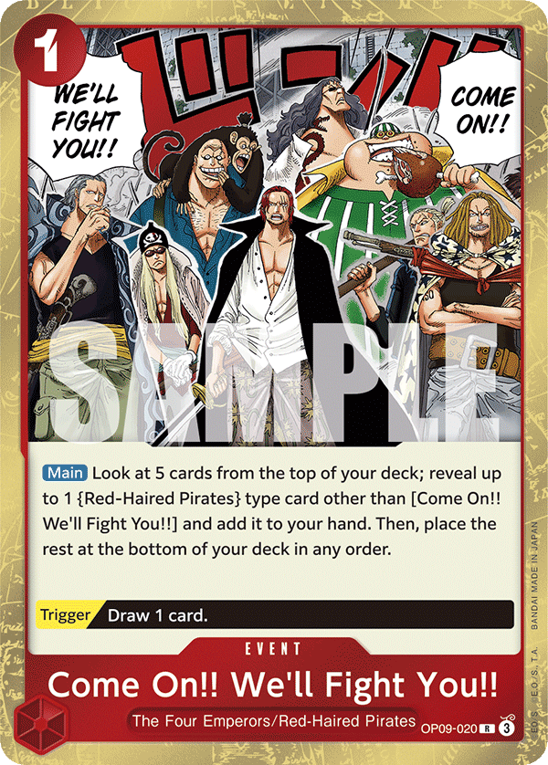 Come On!! We'll Fight You!! — OP09-020 OP09-020