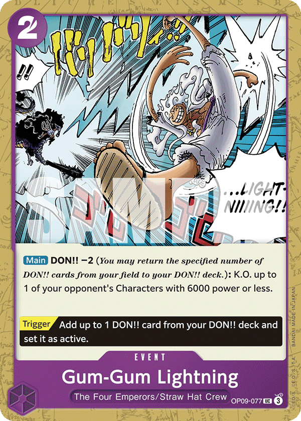 Gum-Gum Lightning — OP09-077 OP09-077