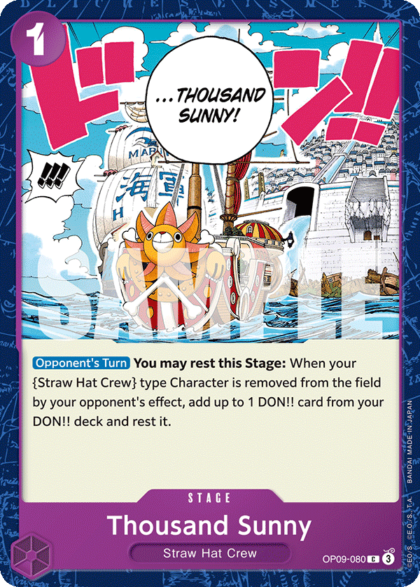 Thousand Sunny — OP09-080 OP09-080
