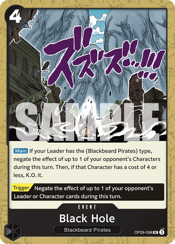 Black Hole — OP09-098 OP09-098