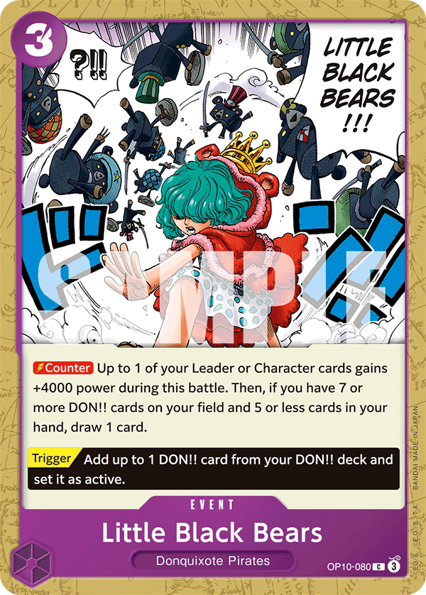 Little Black Bears — OP10-080 OP10-080