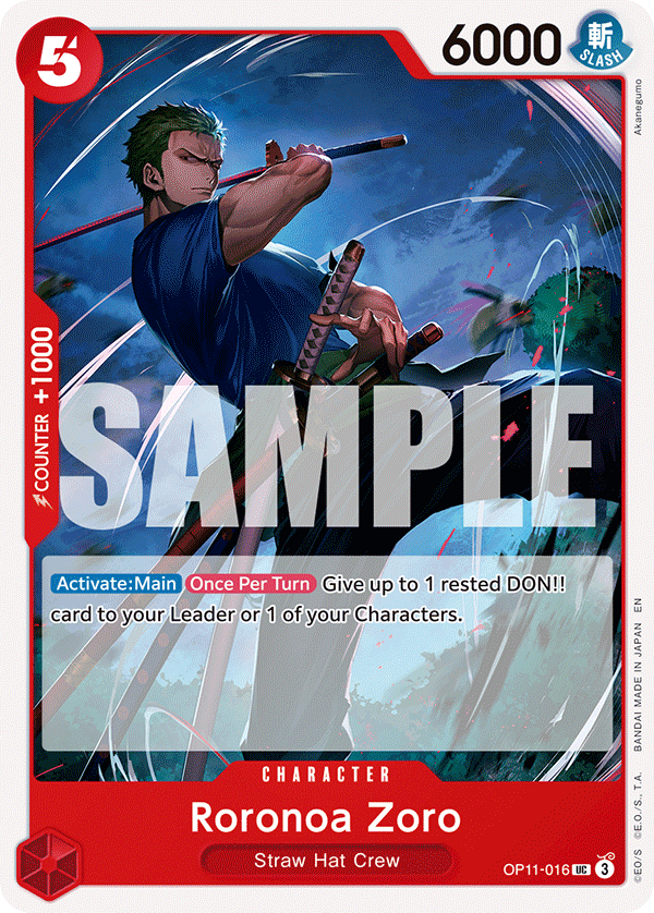 Roronoa Zoro — OP11-016 OP11-016
