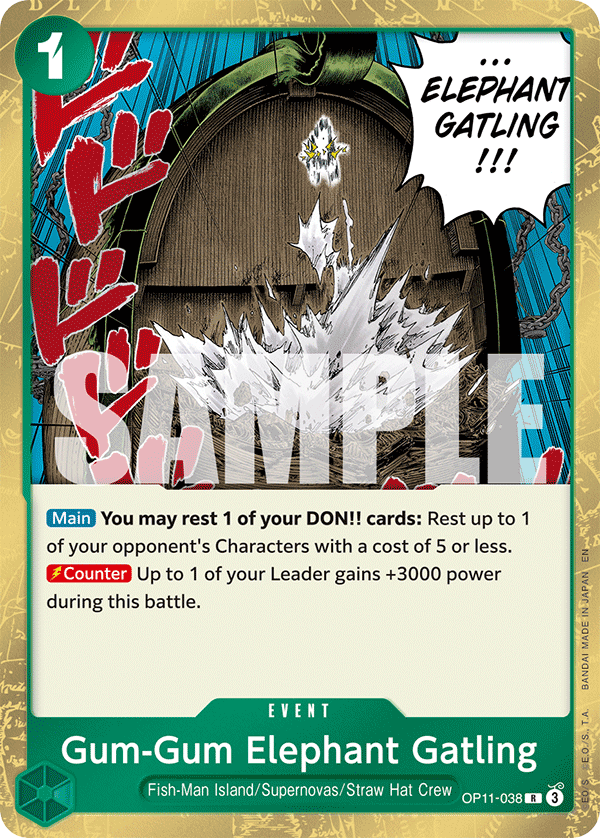 Gum-Gum Elephant Gatling — OP11-038 OP11-038