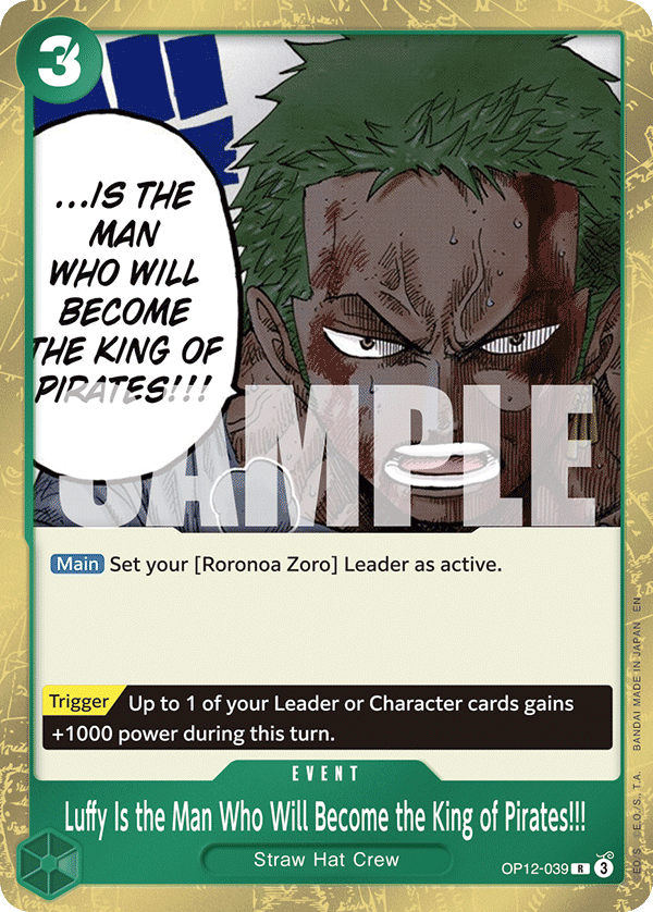 Luffy Is the Man Who Will Become the King of Pirates!!! — OP12-039 OP12-039
