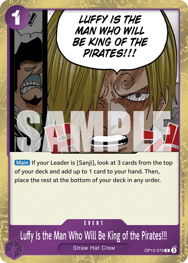 Luffy Is the Man Who Will Be King of the Pirates!!! — OP12-079 OP12-079