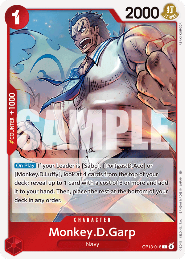 Monkey.D.Garp — OP13-016 OP13-016