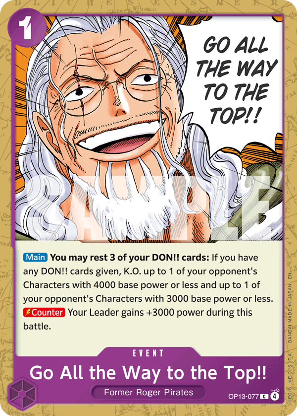 Go All the Way to the Top!! — OP13-077 OP13-077
