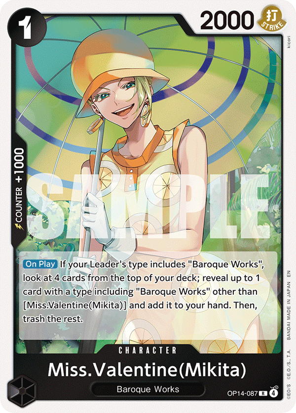Miss.Valentine(Mikita) — OP14-087 OP14-087
