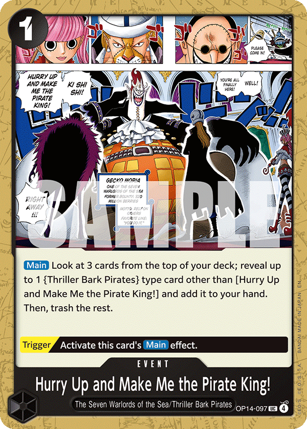 Hurry Up and Make Me the Pirate King! — OP14-097 OP14-097