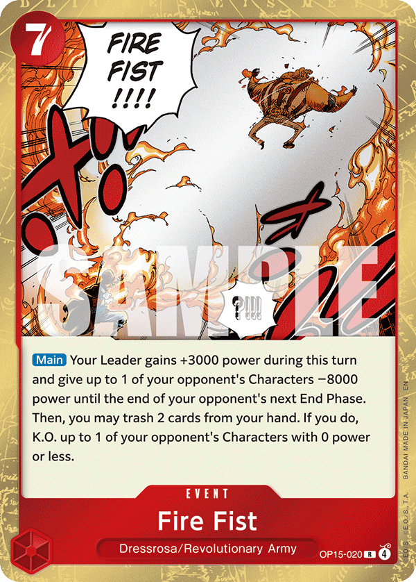 Fire Fist — OP15-020 OP15-020