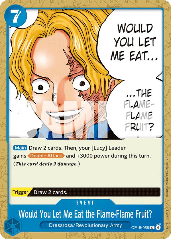Would You Let Me Eat the Flame-Flame Fruit? — OP15-056 OP15-056