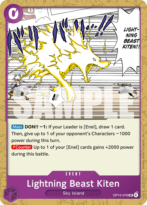 Lightning Beast Kiten — OP15-076 OP15-076