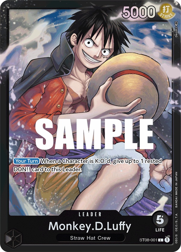 Monkey.D.Luffy — ST08-001 ST08-001