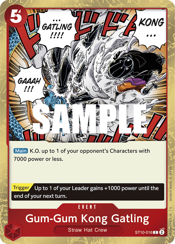 Gum-Gum Kong Gatling — ST10-016 ST10-016