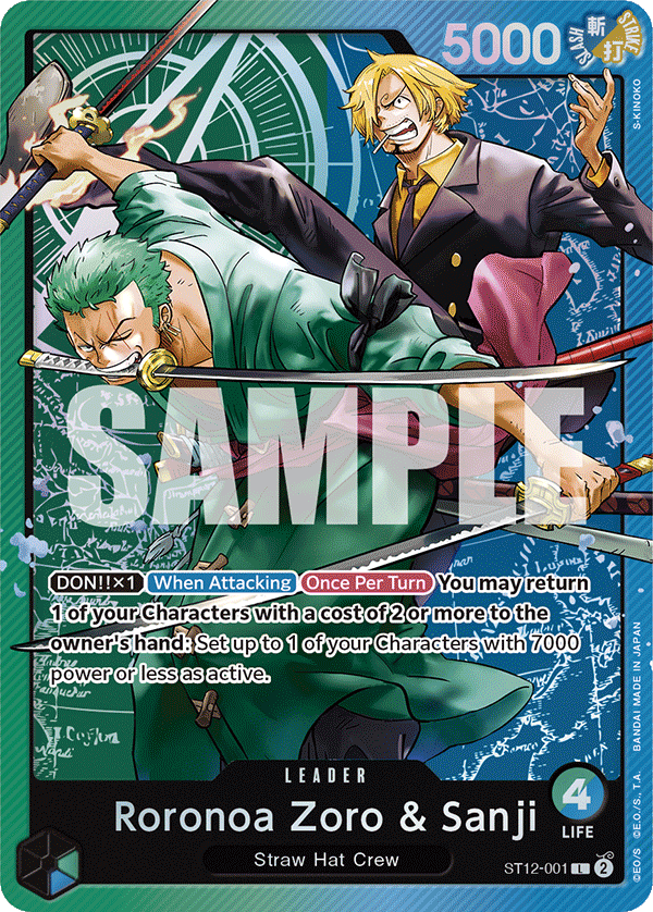 Roronoa Zoro &amp; Sanji — ST12-001 ST12-001